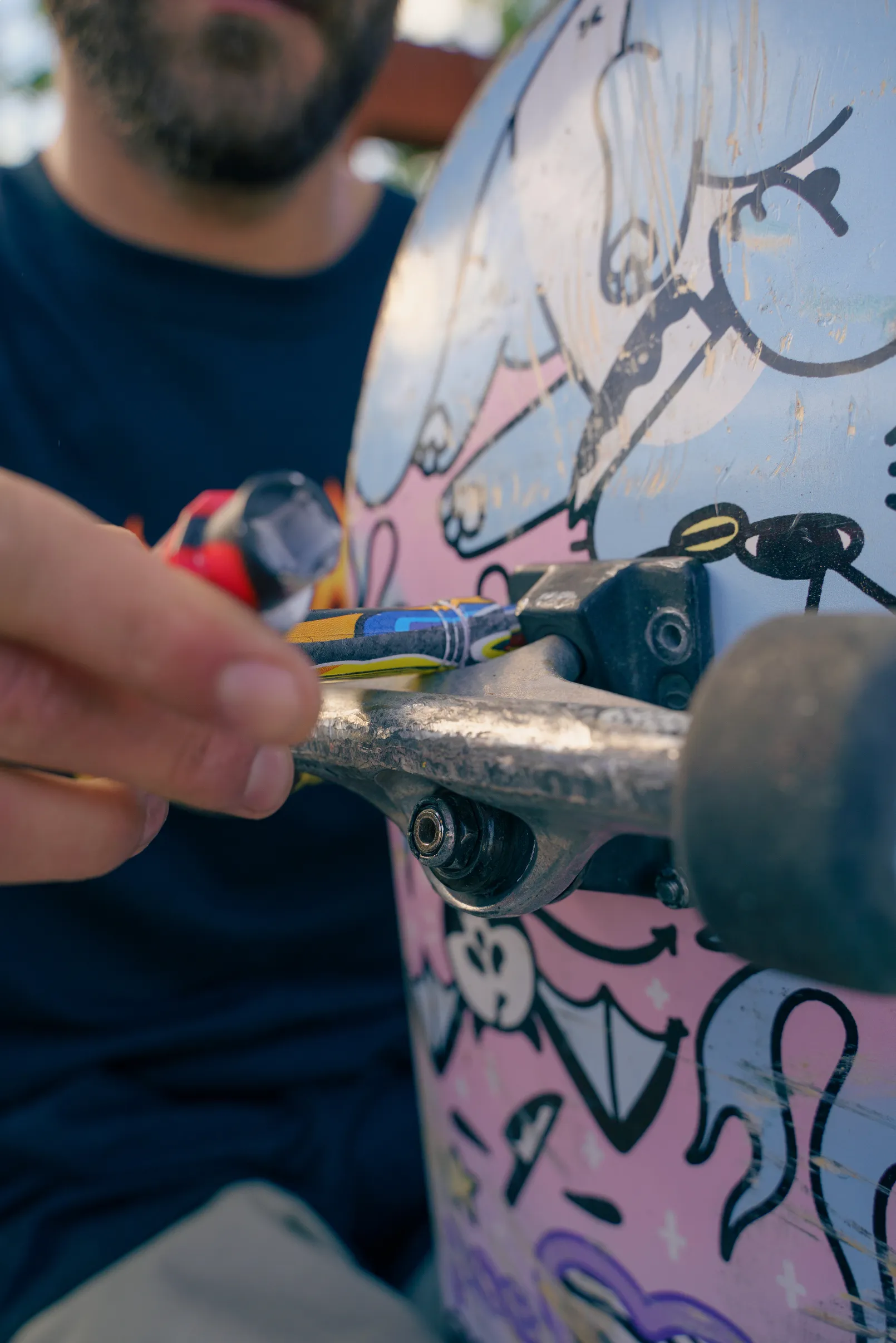 Stoked Poempoe Cat Skateboard Deck