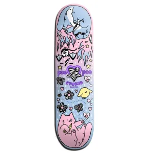 Stoked Poempoe Cat Skateboard Deck