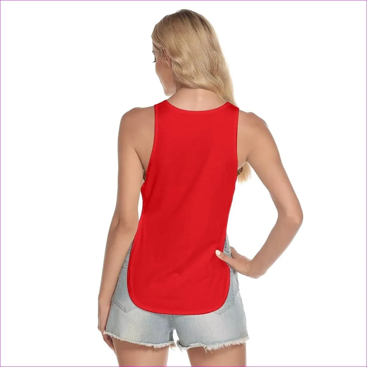 Striped Galore Women's Hollow Waist Yoga Vest