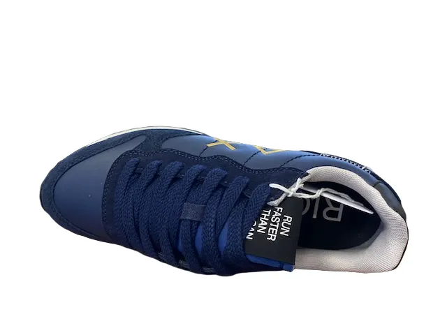 Sun68 scarpa sneakers da uomo Tom Classic in pelle Z42104 07 blu