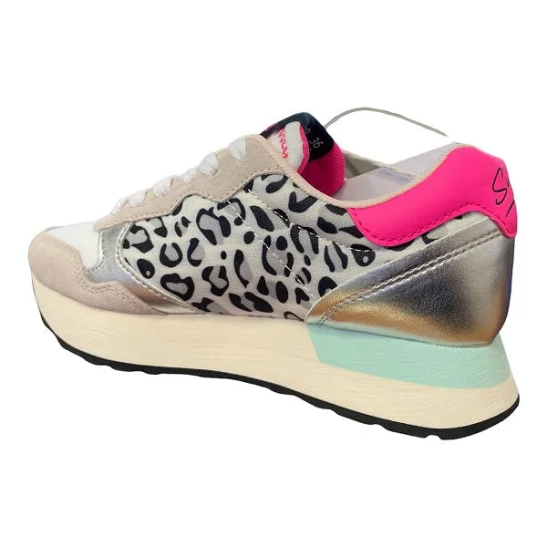 Sun68 sneakers da donna Kelly Animal Body Z32217 01 bianco