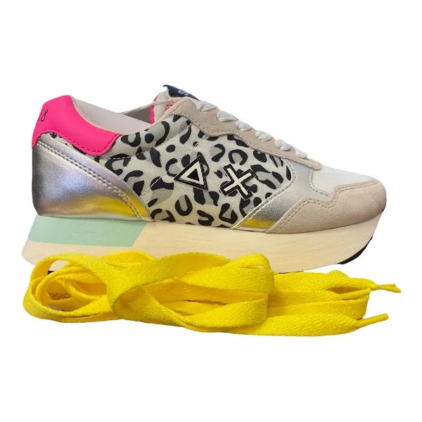 Sun68 sneakers da donna Kelly Animal Body Z32217 01 bianco