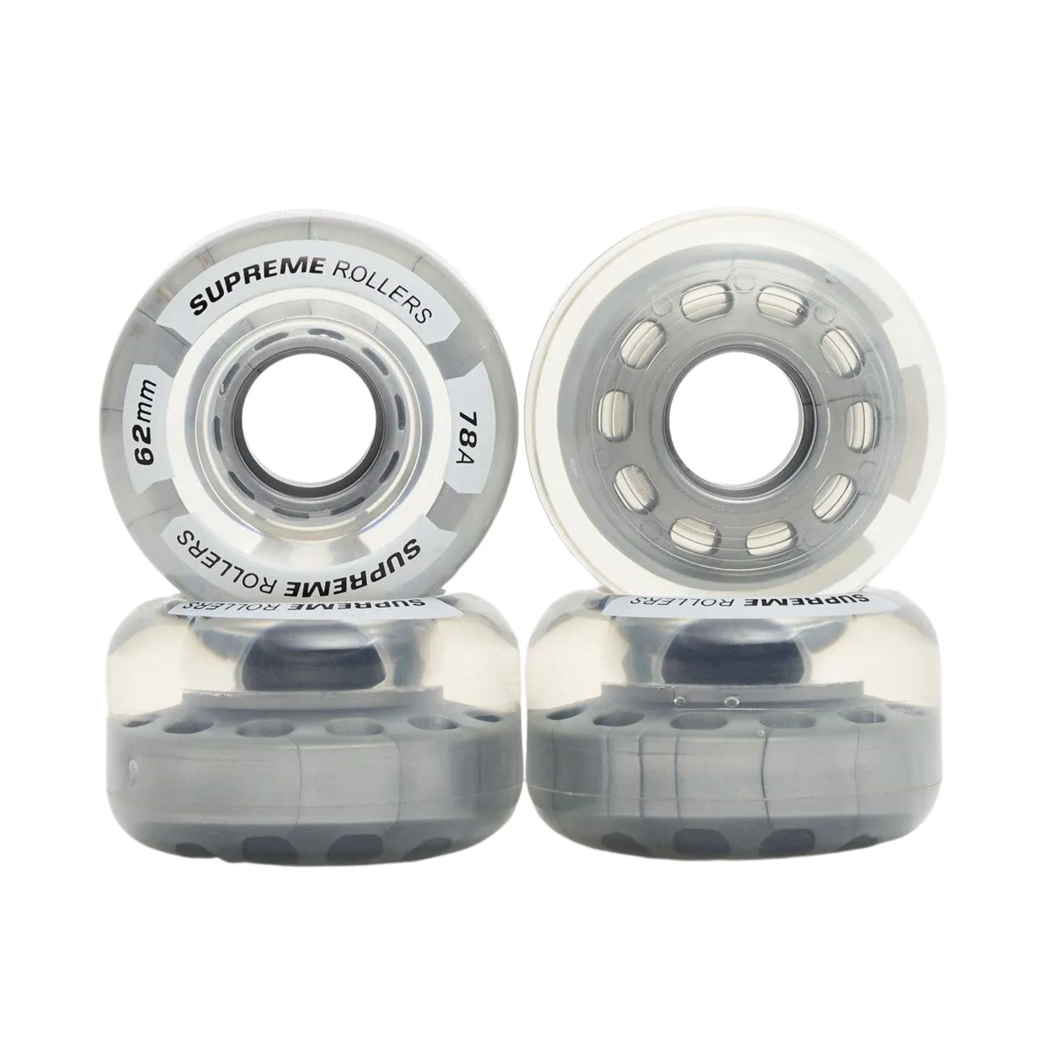 Supreme Rollers Quad Wheels 62mm/78A- Set of 4