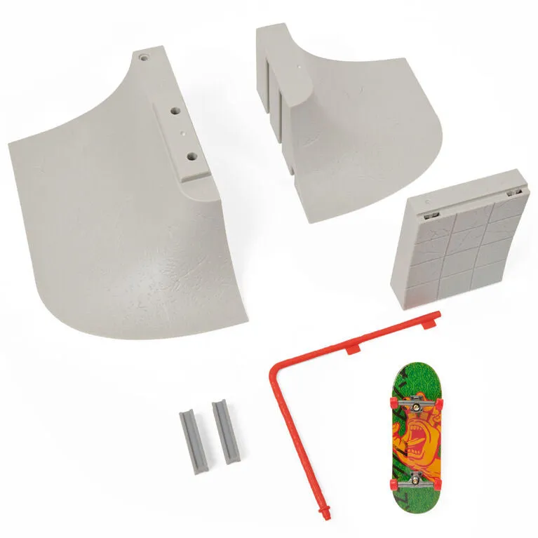 Tech Deck, Build-A-Park World Tour, P.F.K Skate Support Center, Ramp Set with Signature Fingerboard