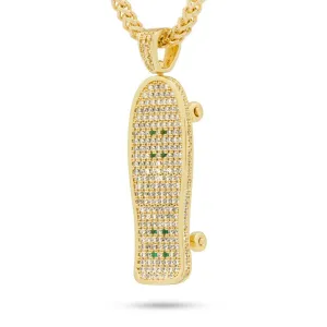 The 14K Gold Fishtail Skateboard Necklace