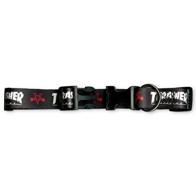 Thrasher Dog Collar Black