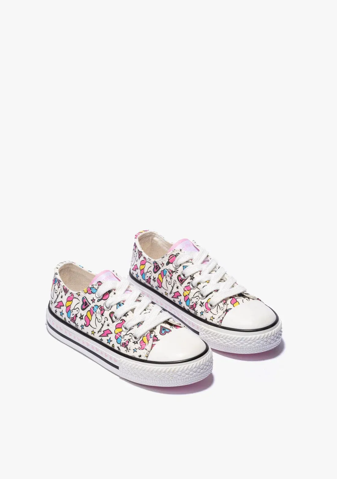 Unicorn canvas sneakers