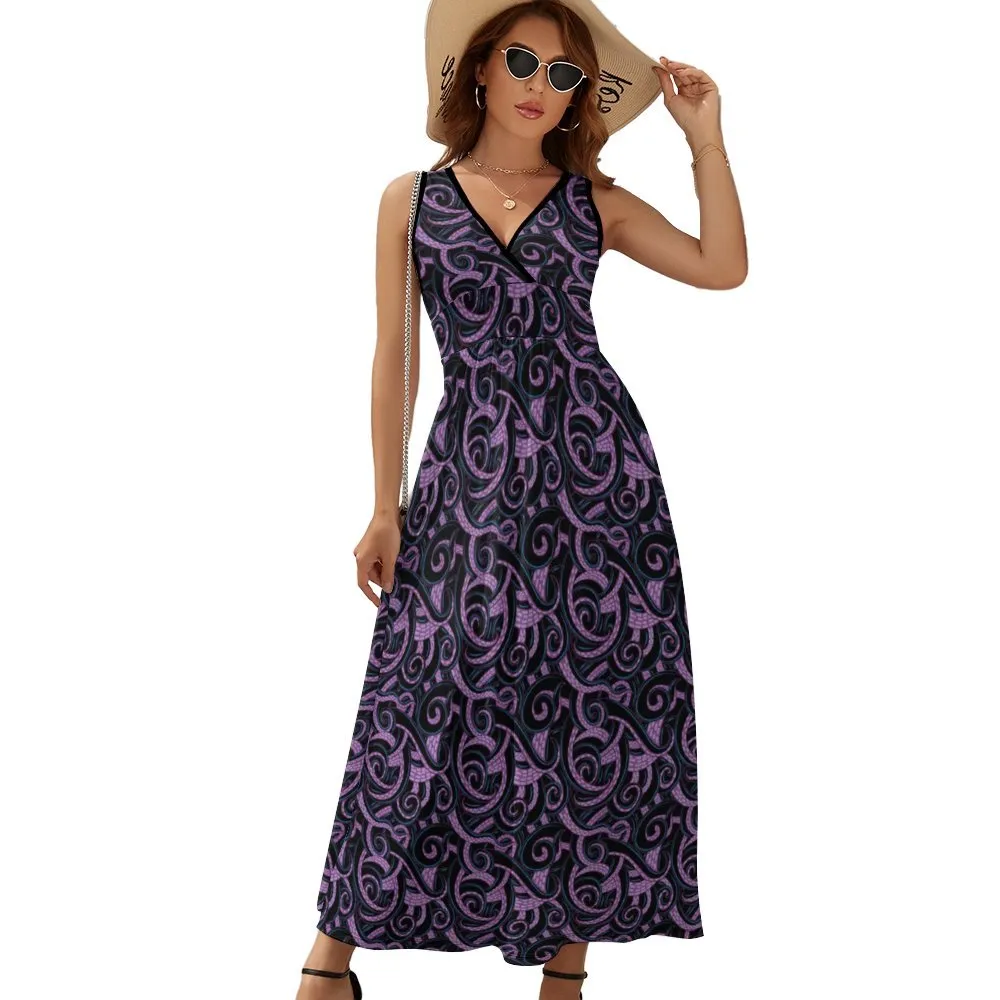 Ursula Tentacles Women's Long Sleeveless Dress