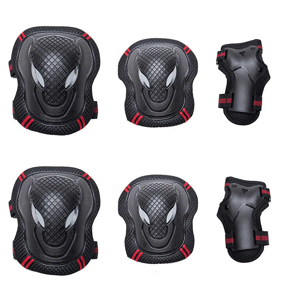 US Wrist Knee Pads Elbow Guards Protective Gear Set For Skateboard Skate Bike