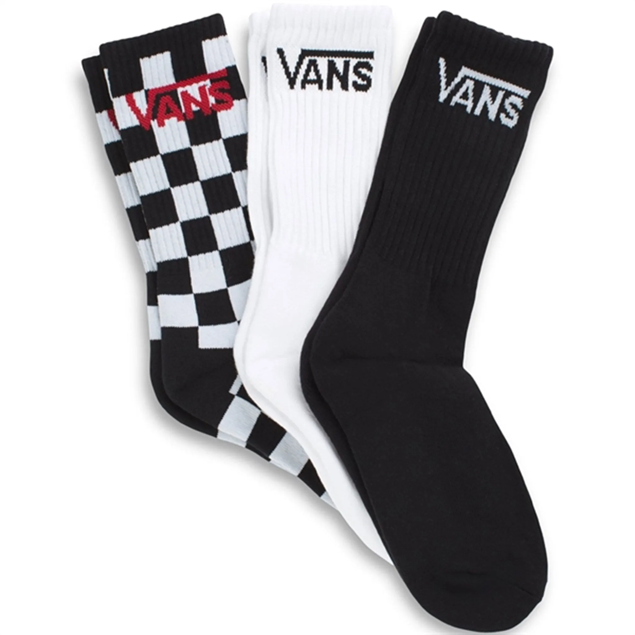 VANS Classic Crew Socks Black Checkerboard