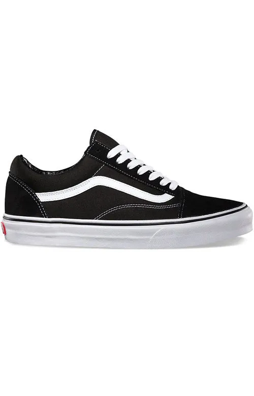 Vans Old Skool Classic Skate Sneakers - Black & White