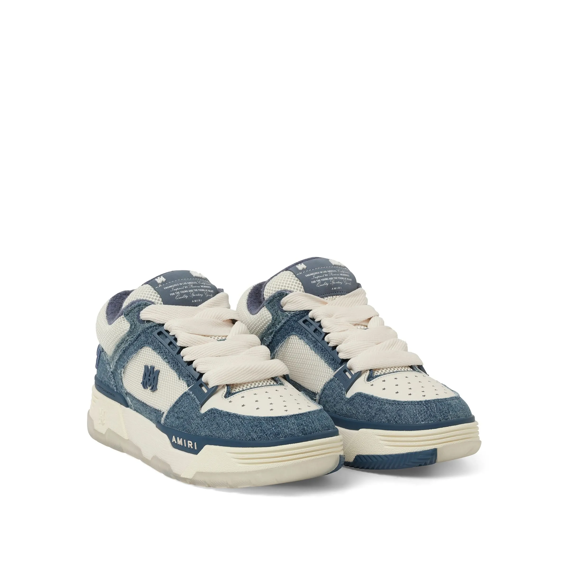 Vintage Denim MA-1 Sneaker in Washed Indigo