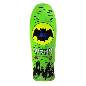 Vision 10"x 30.25" Jinx Mini Pro Model Modern Concave (LIME DIP) Skateboard Deck