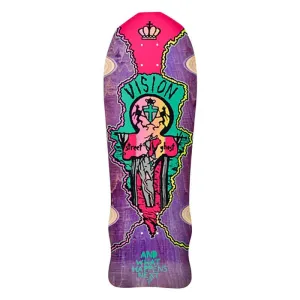 Vision 9.75" x 29.75" Street Old Ghost Purple Stain Skateboard Deck