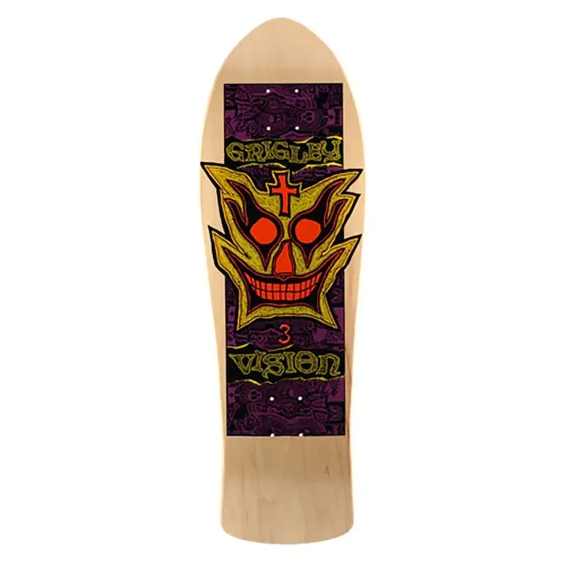 Vision 9.75" x 31" Grigley 3 (NATURAL) Skateboard Deck