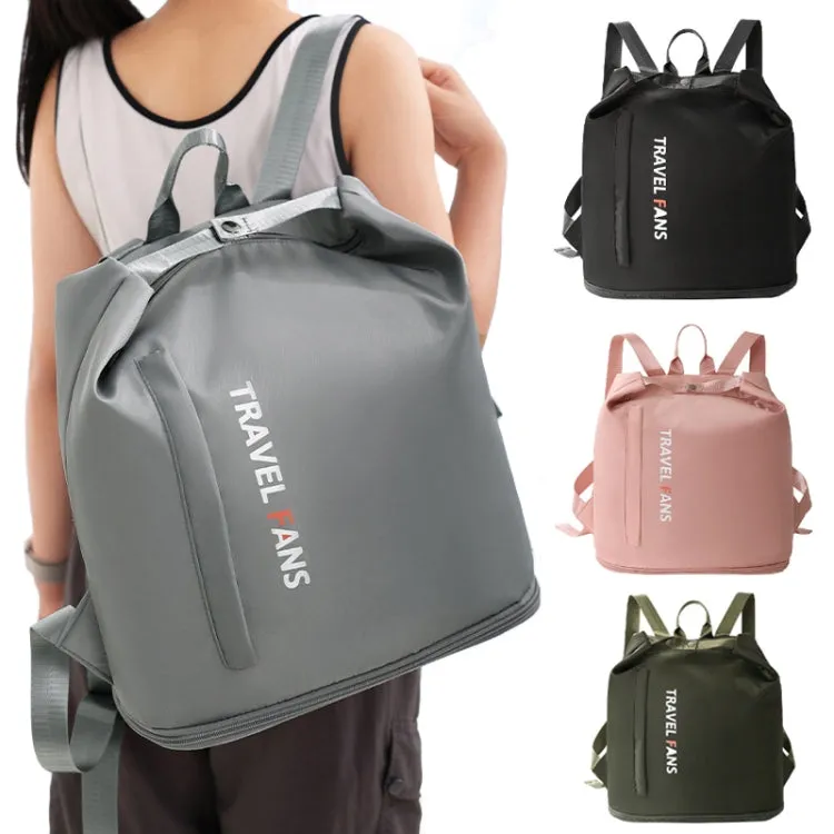 Waterproof Swimming Backpack Wet/Dry Separate Gym Bag Business Trip Clothes Shoes Storage Bag(Pink)