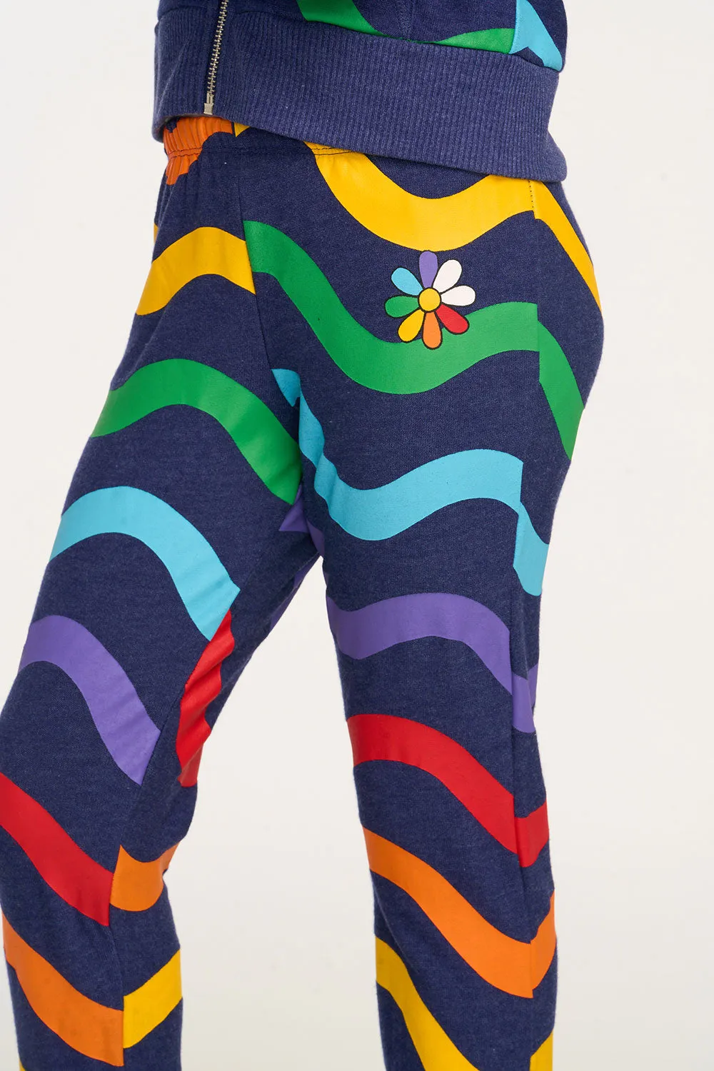 Wavy Rainbow Slouchy Pant