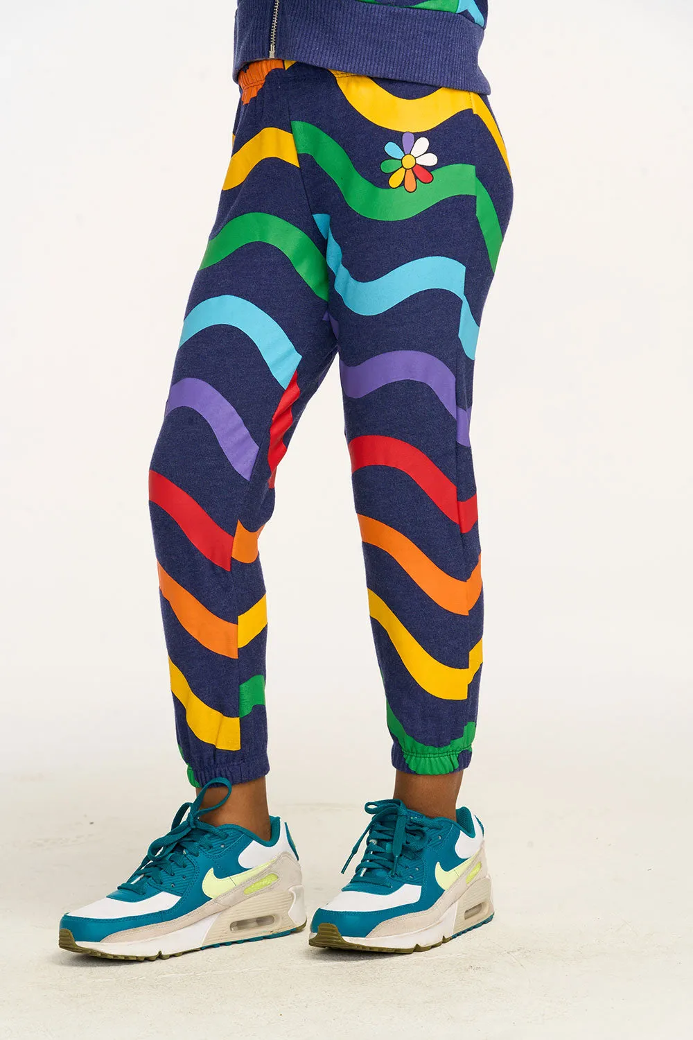 Wavy Rainbow Slouchy Pant