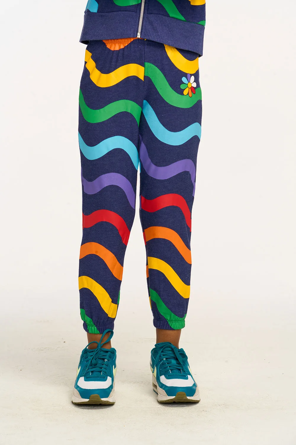 Wavy Rainbow Slouchy Pant