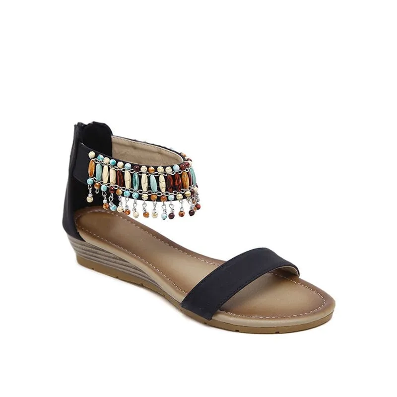 Wedge Heel Retro Sandals