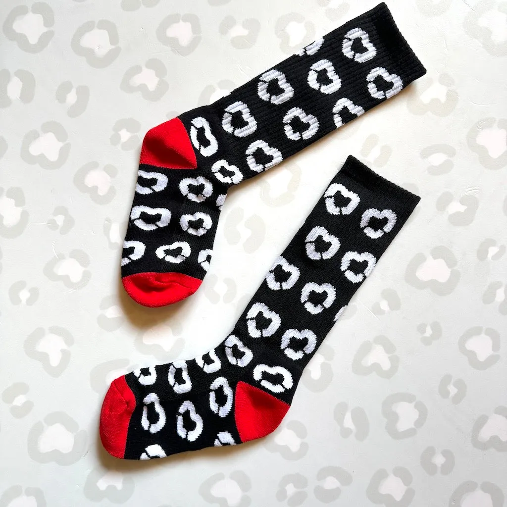 WHEEL LOVE - Polka Hearts Socks