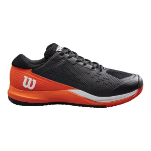 Wilson Rush Pro Ace All Court Tennis Shoes (Mens) - Black/Vermillion Orange/White no