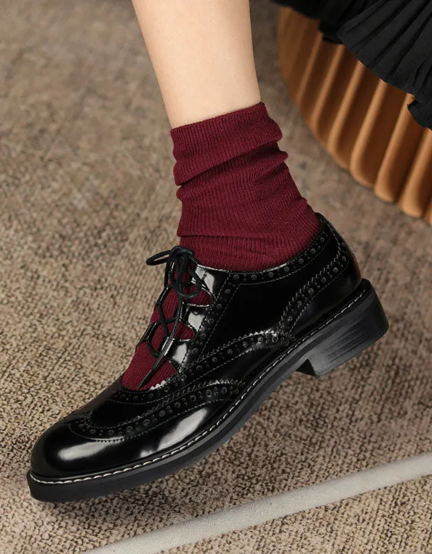 Women Brogue Style Cut Out Oxford Shoes Sandals