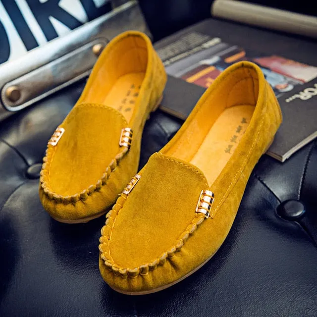 Women Flats Shoes 2019 Loafers Candy Color Slip on Flat Shoes Ballet Comfortable For ladies