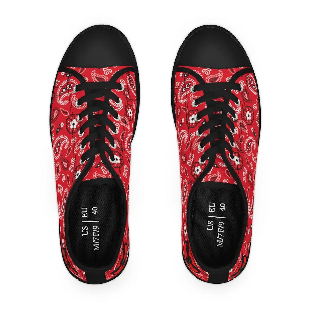 Women's Crowgodshi Red Colors Low Top Sneakers