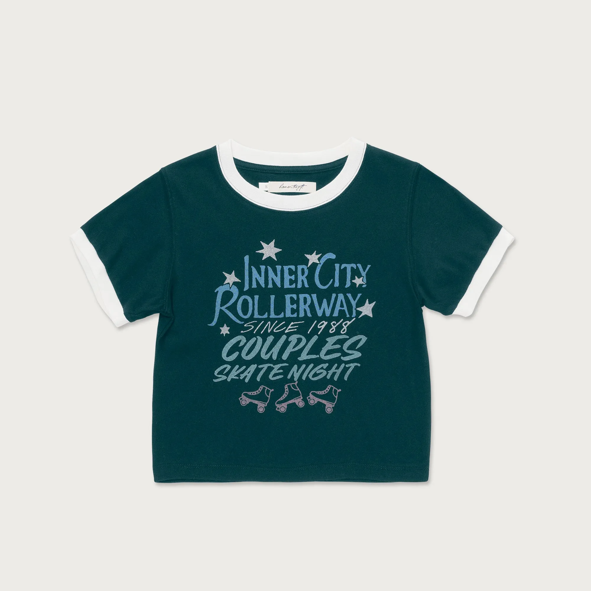 Womens Inner City Rollerway T-Shirt - Green