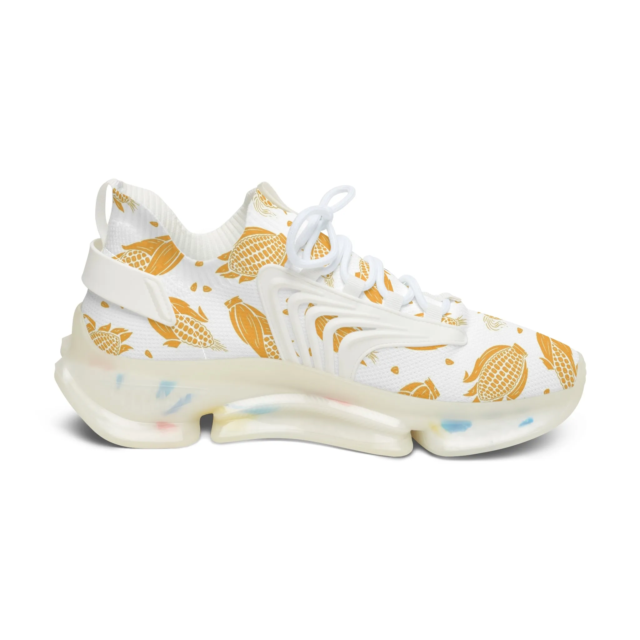 Yellow Corn Cobs Women's Mesh Sneakers