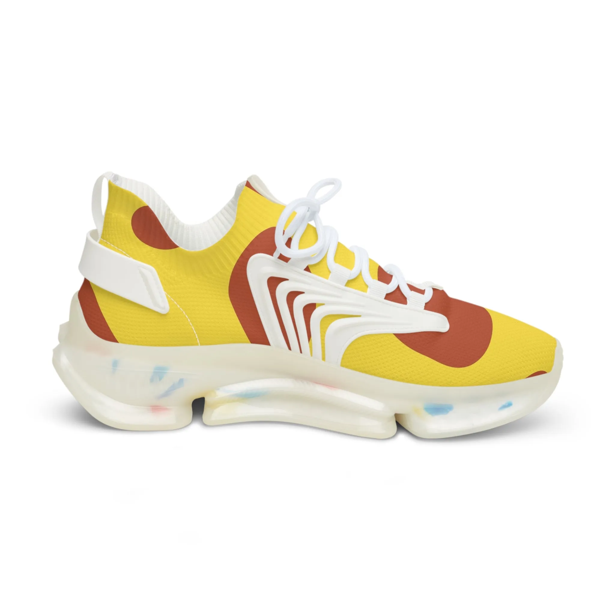 Yellow Giraffe Men's Mesh Sneakers