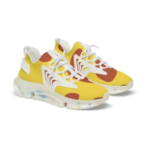 Yellow Giraffe Men's Mesh Sneakers