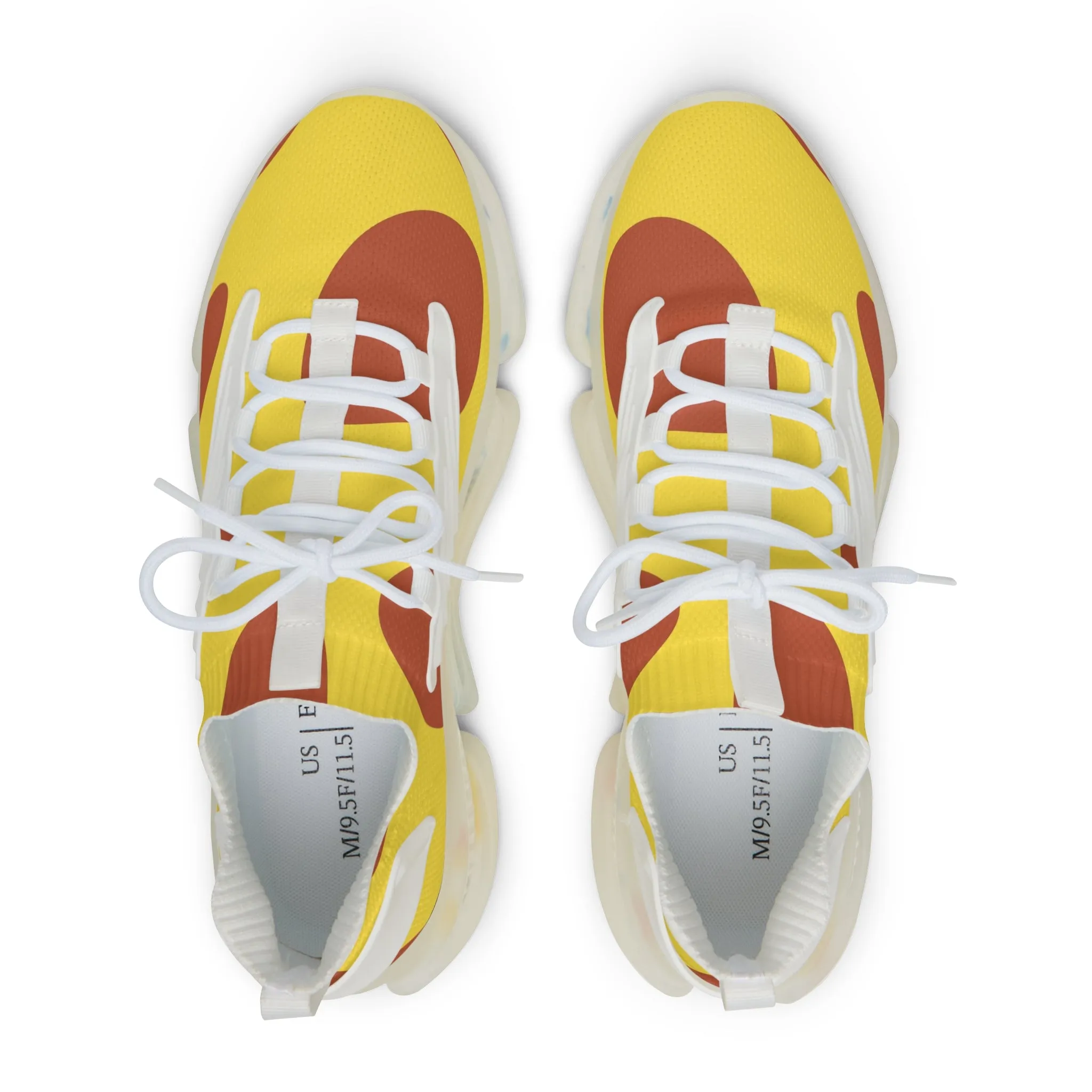 Yellow Giraffe Men's Mesh Sneakers